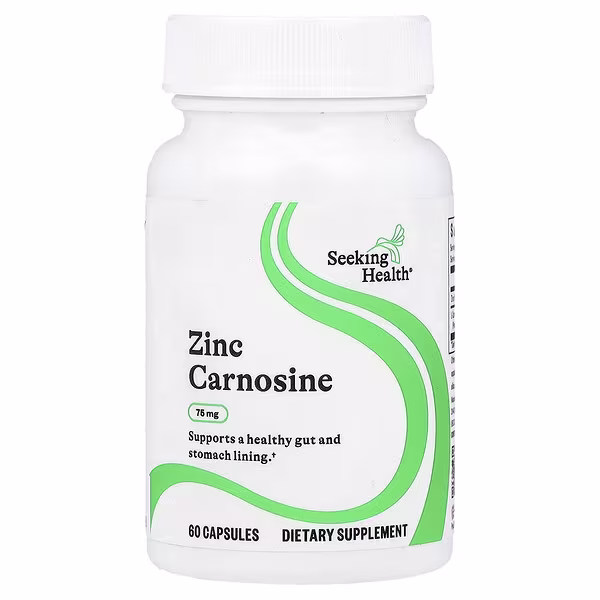 Seeking Health, Zinc Carnosine, 75 mg, 60 Capsules
