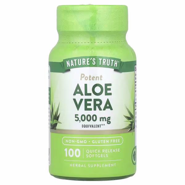 Nature's Truth, Aloe Vera, 5,000 mg, 100 Quick Release Softgels