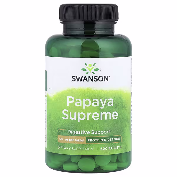 Swanson, Papaya Supreme, 50 mg, 300 Tablets