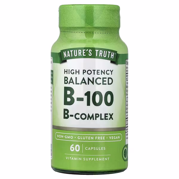 Nature's Truth, Balanced B-100, High Potency, 60 Capsules