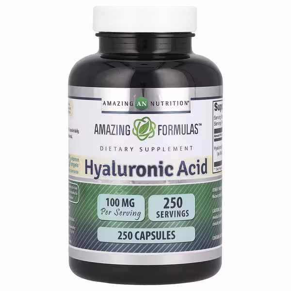 Amazing Nutrition, Hyaluronic Acid, 100 mg, 250 Capsules