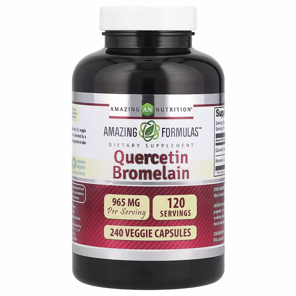 Amazing Nutrition, Quercetin Bromelain, 240 Veggie Capsules