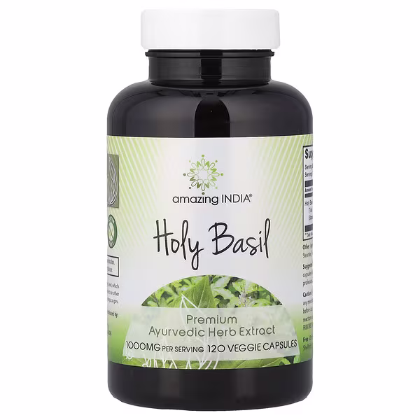 Amazing India, Holy Basil, 120 Veggie Capsules (500 mg per Capsule)