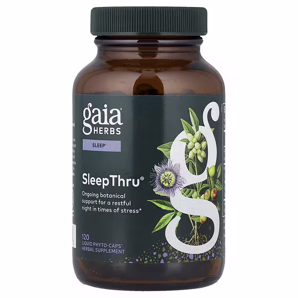 Gaia Herbs, SleepThru®, 120 Liquid Phyto-Caps® (470 mg per Cap)