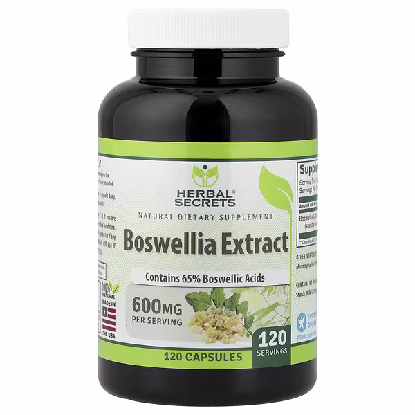 Herbal Secrets, Boswellia Extract, 600 mg, 120 Capsules