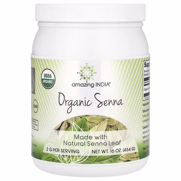 Amazing India, Organic Senna, 16 oz (454 g)