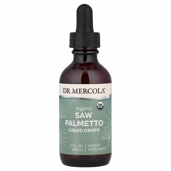 Dr. Mercola, Organic Saw Palmetto Liquid Drops, 2 fl oz (60 ml)