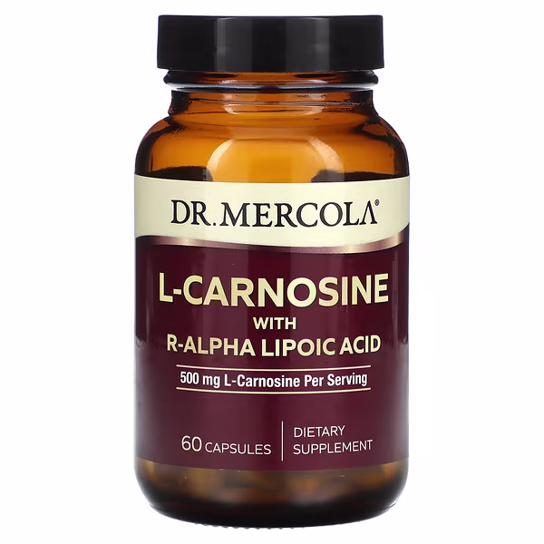 Dr. Mercola, L-Carnosine with R-Alpha Lipoic Acid, 60 Capsules