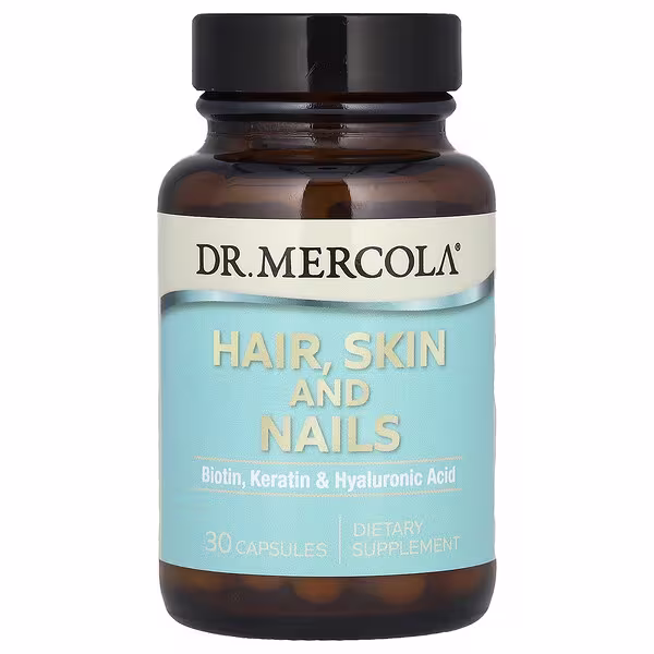 Dr. Mercola, Hair, Skin and Nails, 30 Capsules
