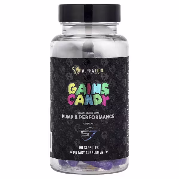 ALPHA LION, Gains Candy, 60 Capsules