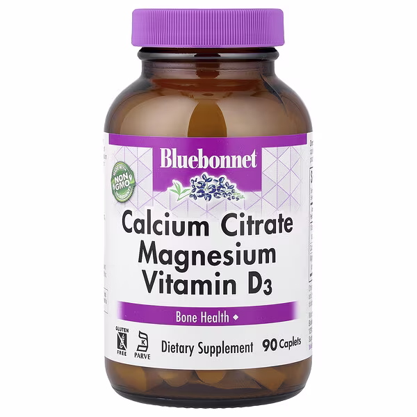 Bluebonnet Nutrition, Calcium Citrate Magnesium Vitamin D3, 90 Caplets