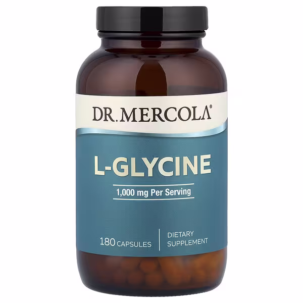 Dr. Mercola, L-Glycine, 180 Capsules (500 mg per Capsule)