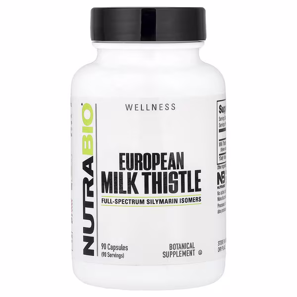 NutraBio, European Milk Thistle, 90 Capsules (241 mg per Capsule)