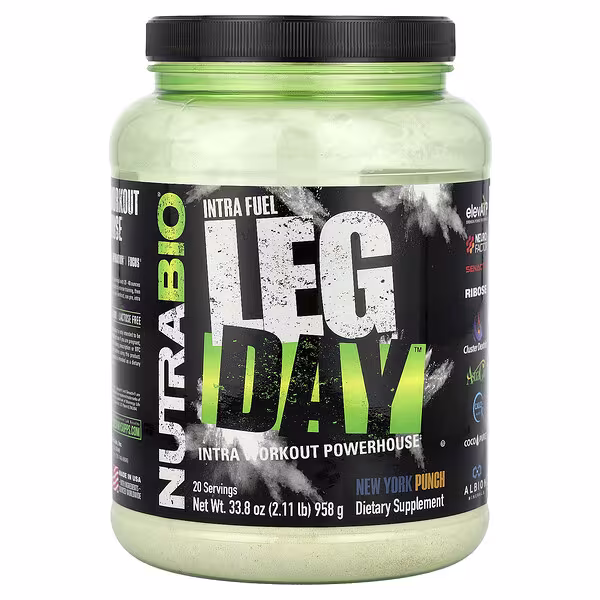 NutraBio, Intra Fuel, Leg Day™, New York Punch, 2.11 lb (958 g)