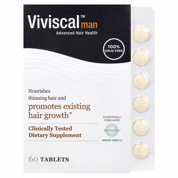 Viviscal, Man, Advanced Hair Health, 60 Tablets
