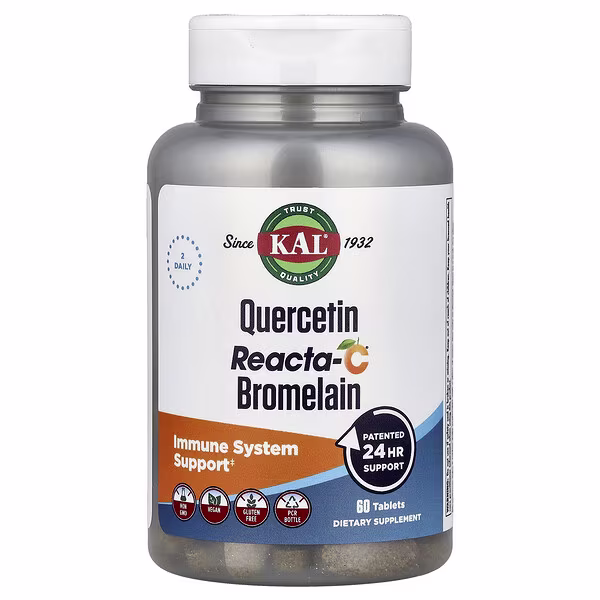 KAL, Quercetin Reacta-C® Bromelain, 60 Tablets