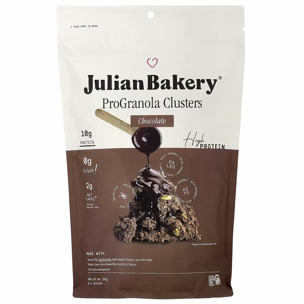 Julian Bakery, Pro Granola Clusters, Chocolate , 9 oz (255 g)