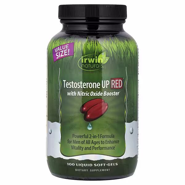 Irwin Naturals, Testosterone UP Red® with Nitric Oxide Booster, 100 Liquid Soft-Gels