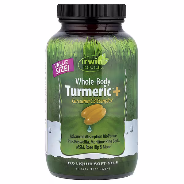 Irwin Naturals, Whole-Body Turmeric™ + Curcumin C3 Complex®, 120 Liquid Soft-Gels