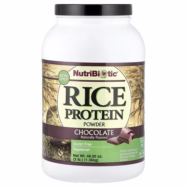 NutriBiotic, Rice Protein Powder, Chocolate, 3 lb (1.36 kg)