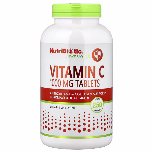 NutriBiotic, Immunity, Vitamin C, 1,000 mg, 250 Vegan Tablets