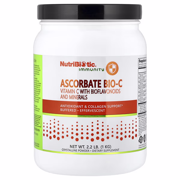 NutriBiotic, Immunity, Ascorbate Bio-C, Vitamin C with Bioflavonoids and Minerals, 2.2 lb (1 kg)