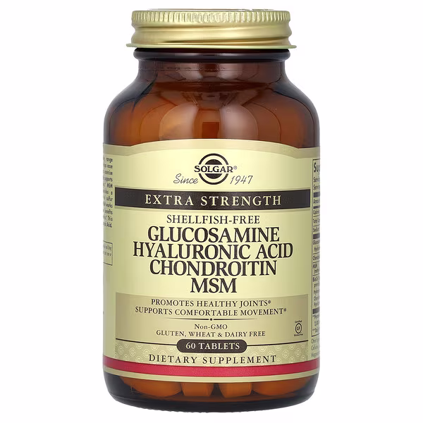 Solgar, Glucosamine Hyaluronic Acid Chondroitin MSM, 60 Tablets