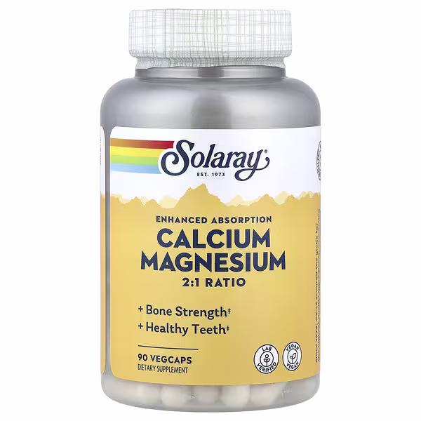 Solaray, Enhanced Absorption Calcium Magnesium, 90 VegCaps