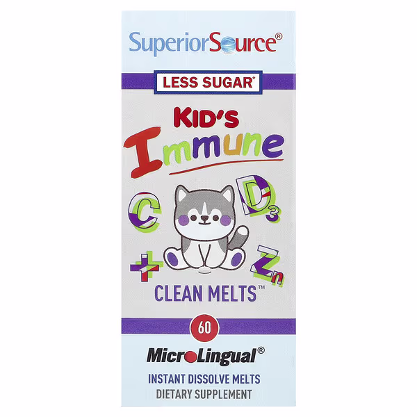 Superior Source, Kid's Immune, Clean Melts™, 60 MicroLingual® Instant Dissolve Melts