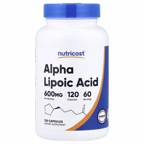 Nutricost, Alpha Lipoic Acid, 120 Capsules (300 mg per Capsule)