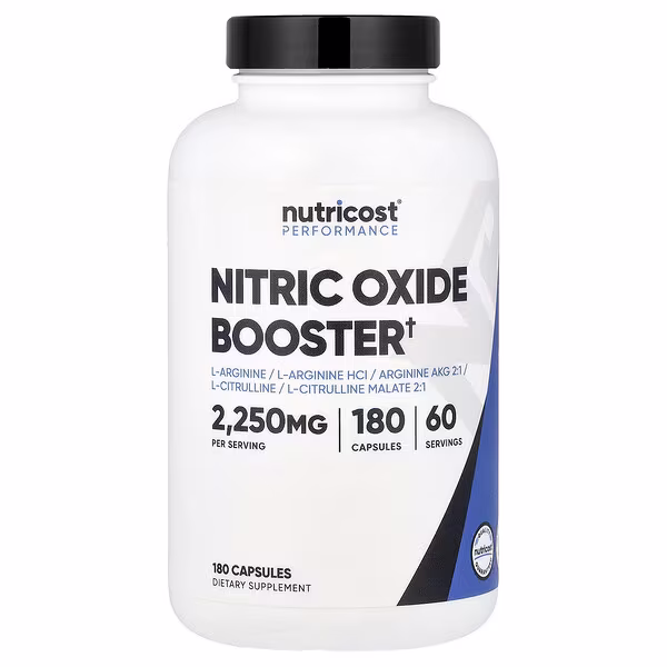 Nutricost, Performance, Nitric Oxide Booster, 180 Capsules
