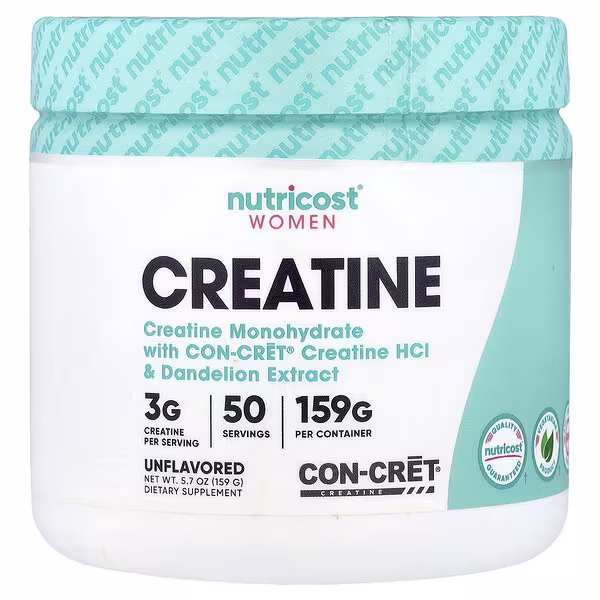 Nutricost, Women, Creatine, Unflavored, 5.7 oz (159 g)