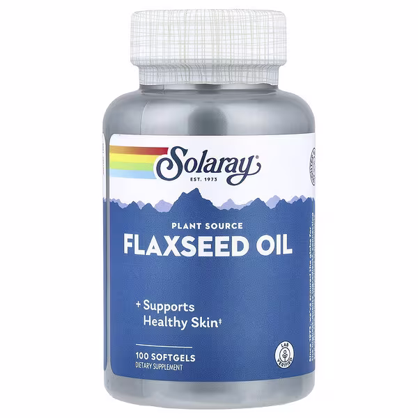 Solaray, Flaxseed Oil, 100 Softgels (1 g per Softgel)
