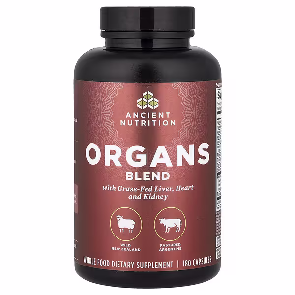Ancient Nutrition, Organs Blend, 180 Capsules
