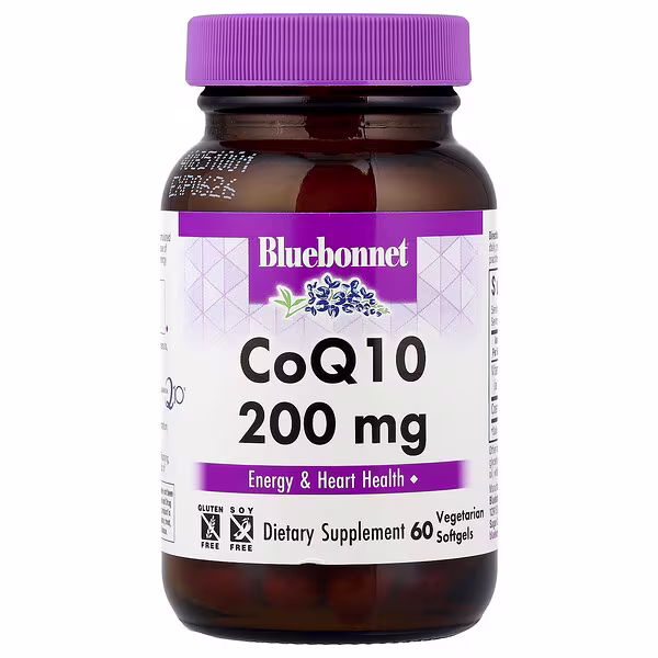 Bluebonnet Nutrition, CoQ10, 200 mg, 60 Vegetarian Softgels