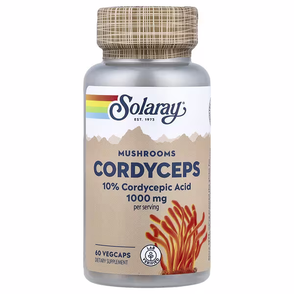 Solaray, Mushrooms, Cordyceps, 60 VegCaps