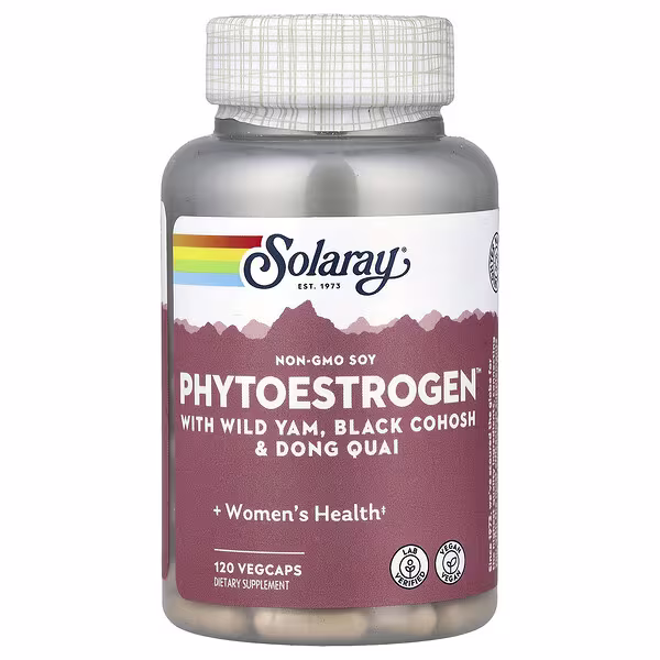 Solaray, Phytoestrogen™ with Wild Yam, Black Cohosh & Dong Quai, 120 VegCaps
