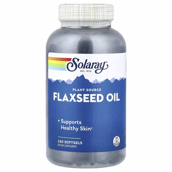Solaray, Flaxseed Oil, 240 Softgels (1,000 mg per Softgel)