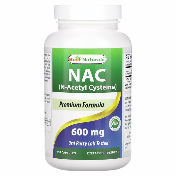 Best Naturals, NAC, 600 mg, 250 Capsules