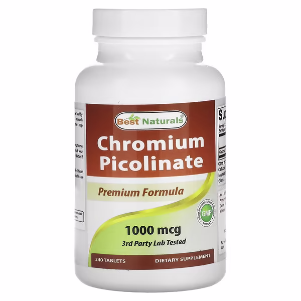 Best Naturals, Chromium Picolinate, 1,000 mcg, 240 Tablets