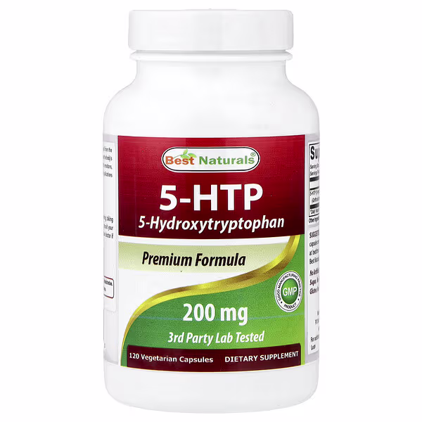 Best Naturals, 5-HTP, 200 mg, 120 Vegetarian Capsules