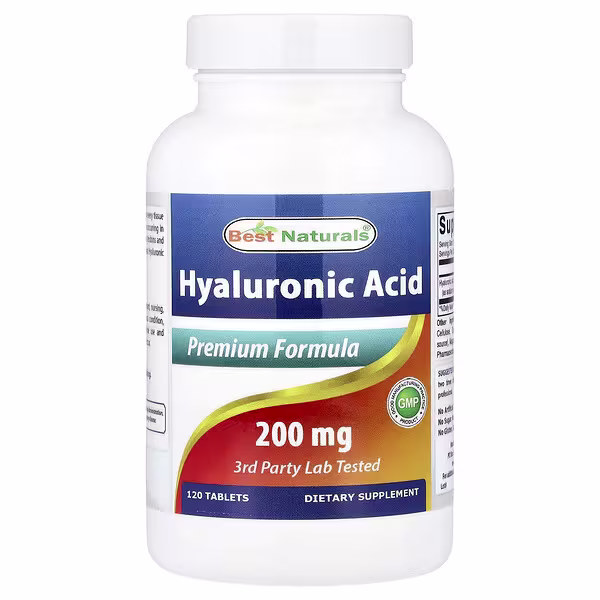 Best Naturals, Hyaluronic Acid, 200 mg, 120 Tablets