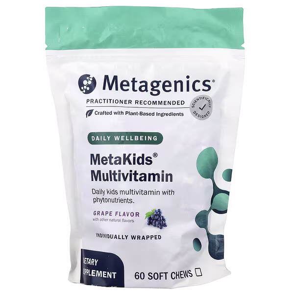 Metagenics, MetaKids® Multivitamin, Grape, 60 Soft Chews