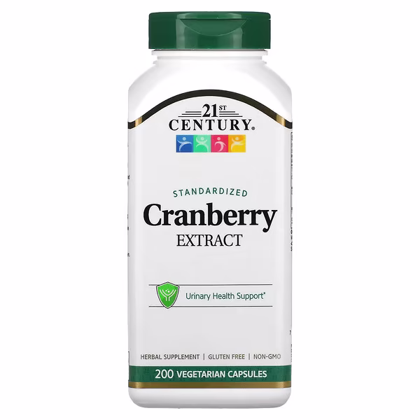 21st Century, Cranberry Extract, Standardized, 200 Vegetarian Capsules
