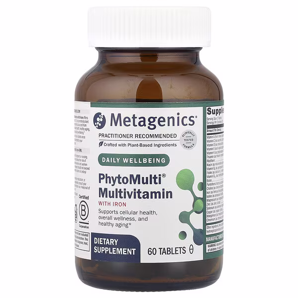 Metagenics, PhytoMulti® Multivitamin with Iron, 60 Tablets