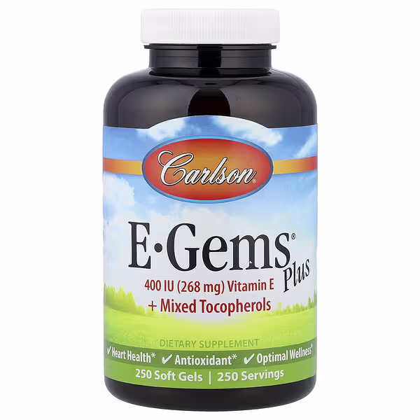 Carlson, E-Gems® Plus, 250 Soft Gels