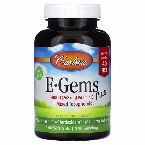 Carlson, E-Gems® Plus, 140 Soft Gels
