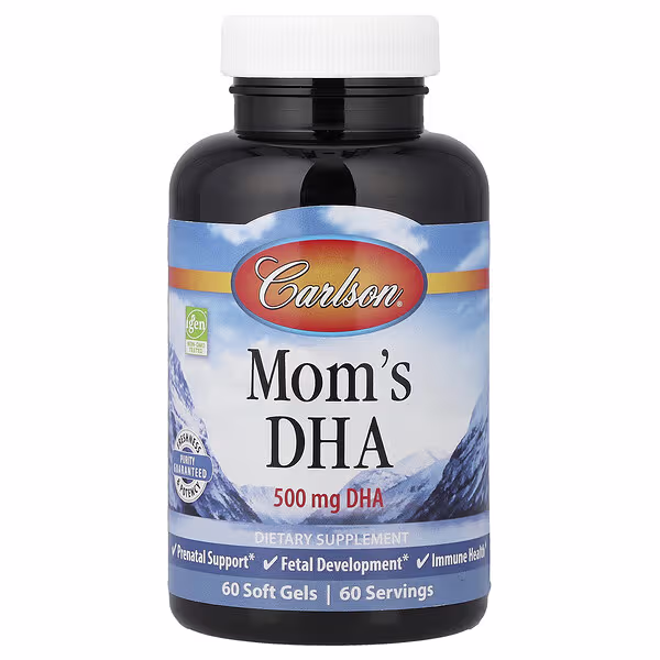 Carlson, Mom's DHA, 500 mg, 60 Soft Gels