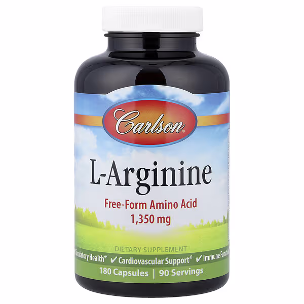Carlson, L-Arginine, 180 Capsules (675 mg per Capsule)