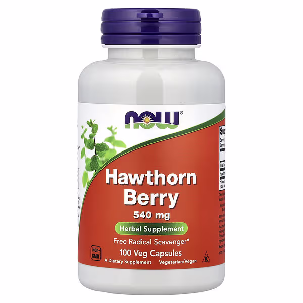 NOW Foods, Hawthorn Berry, 540 mg, 100 Veg Capsules